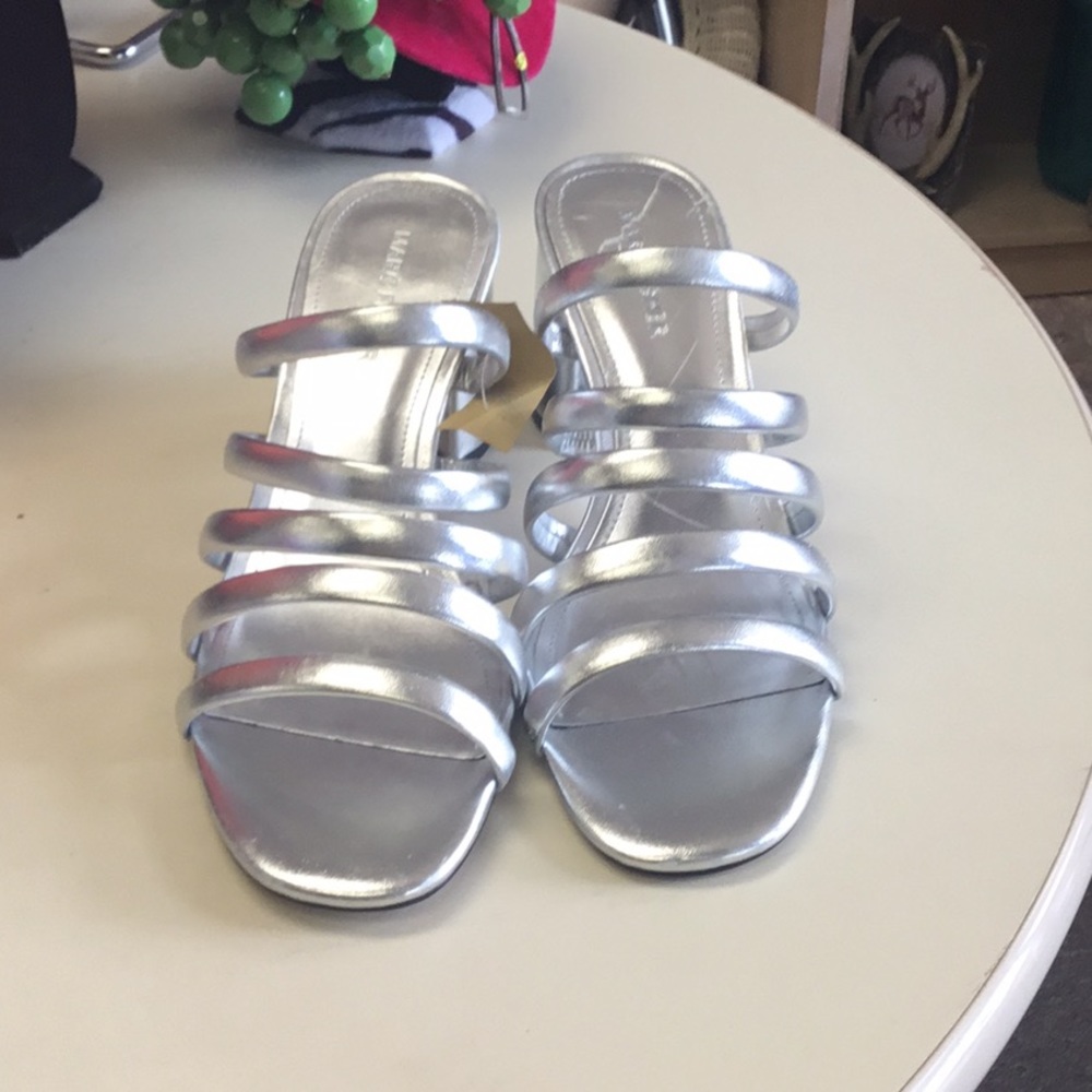 marc fisher silver heels